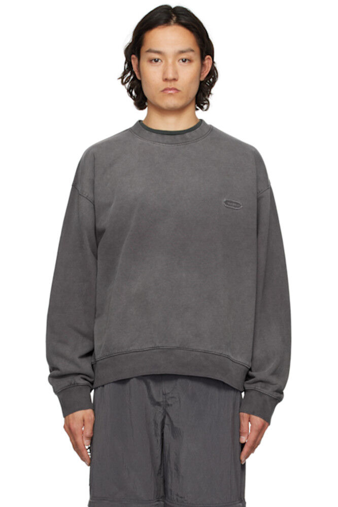 

Толстовка с логотипом Grey Dyeing Back Solid Homme