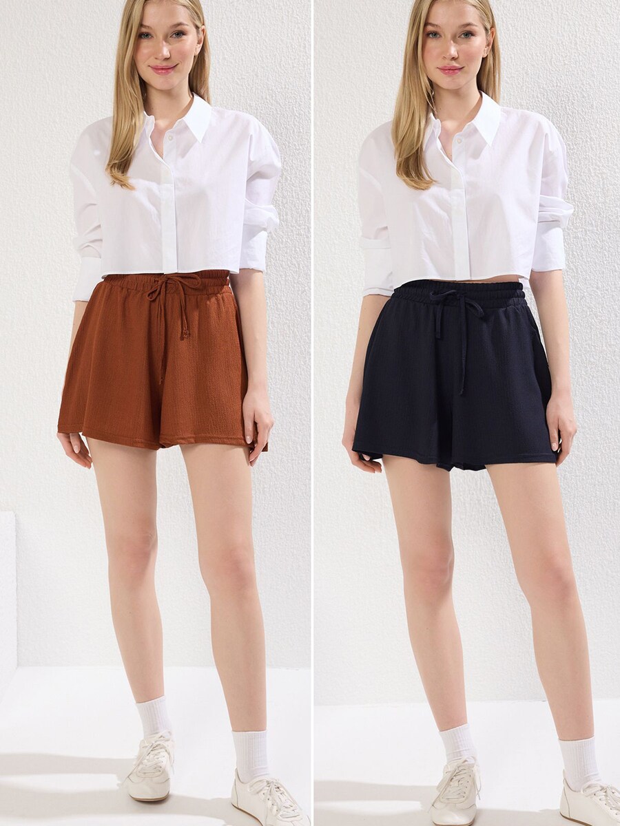

Обычные брюки Trendyol, цвет Navy/Brown