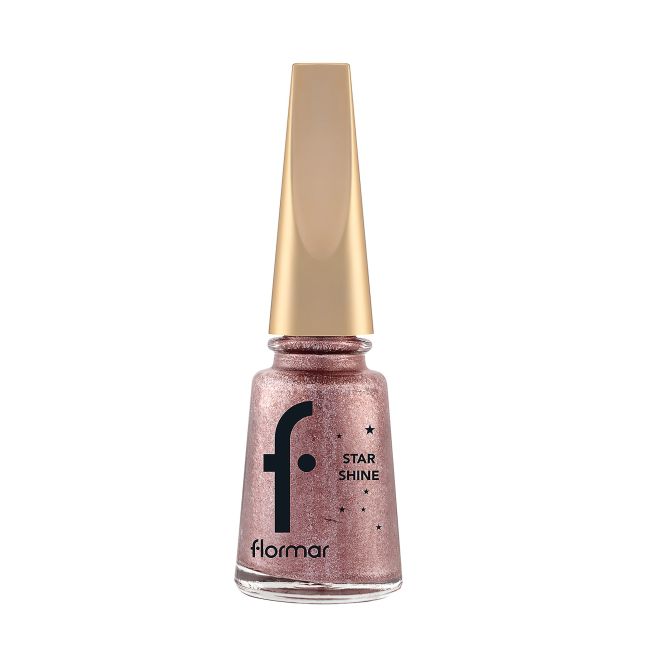 

Лак для ногтей со звездным блеском Flormar, цвет 20 pink gift, 11 мл