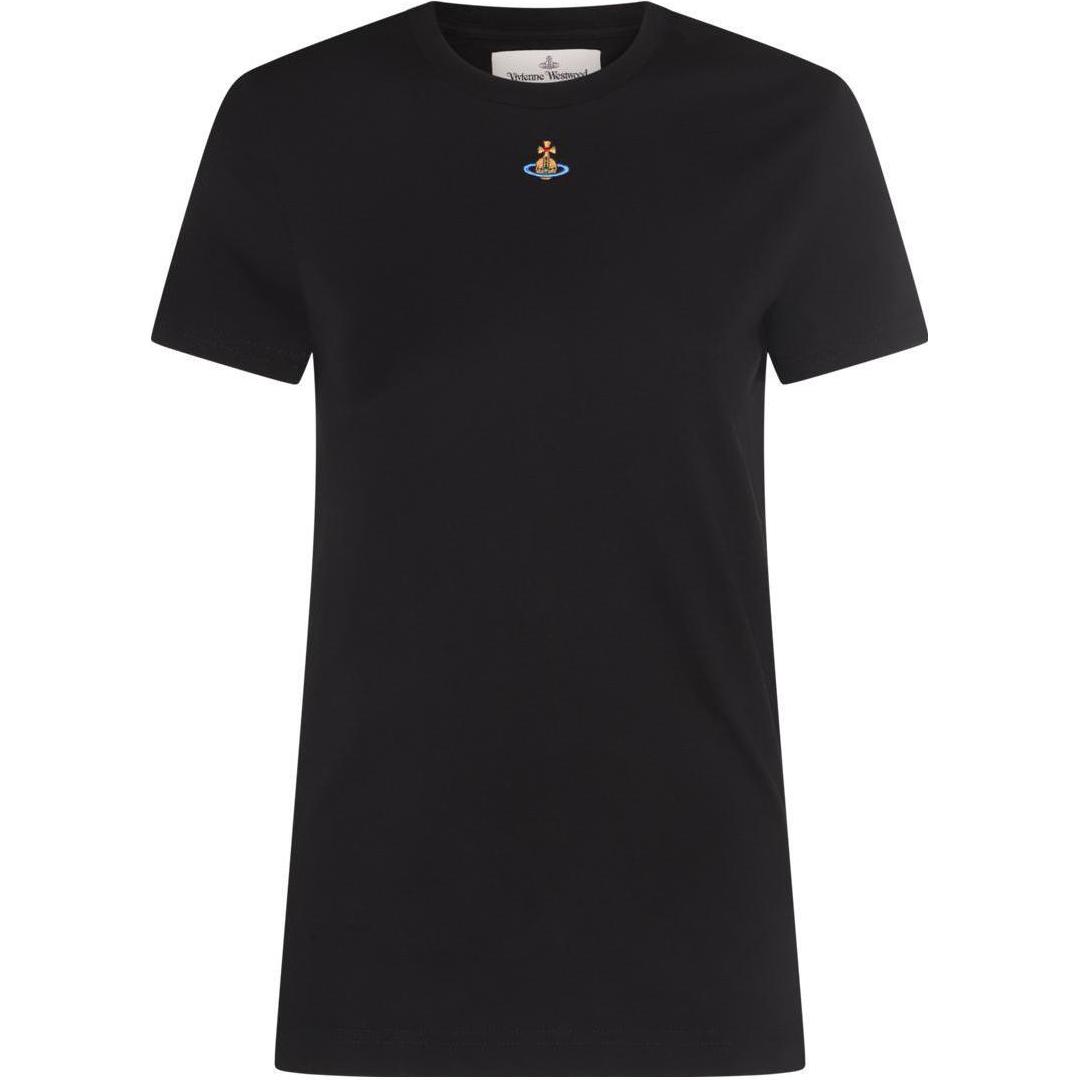 

Футболка из хлопка с вышивкой логотипа Orb Vivienne Westwood, черный