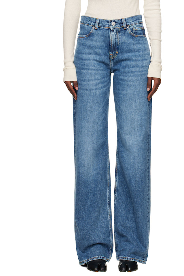 

Our Legacy Синие джинсы с разрезом вата