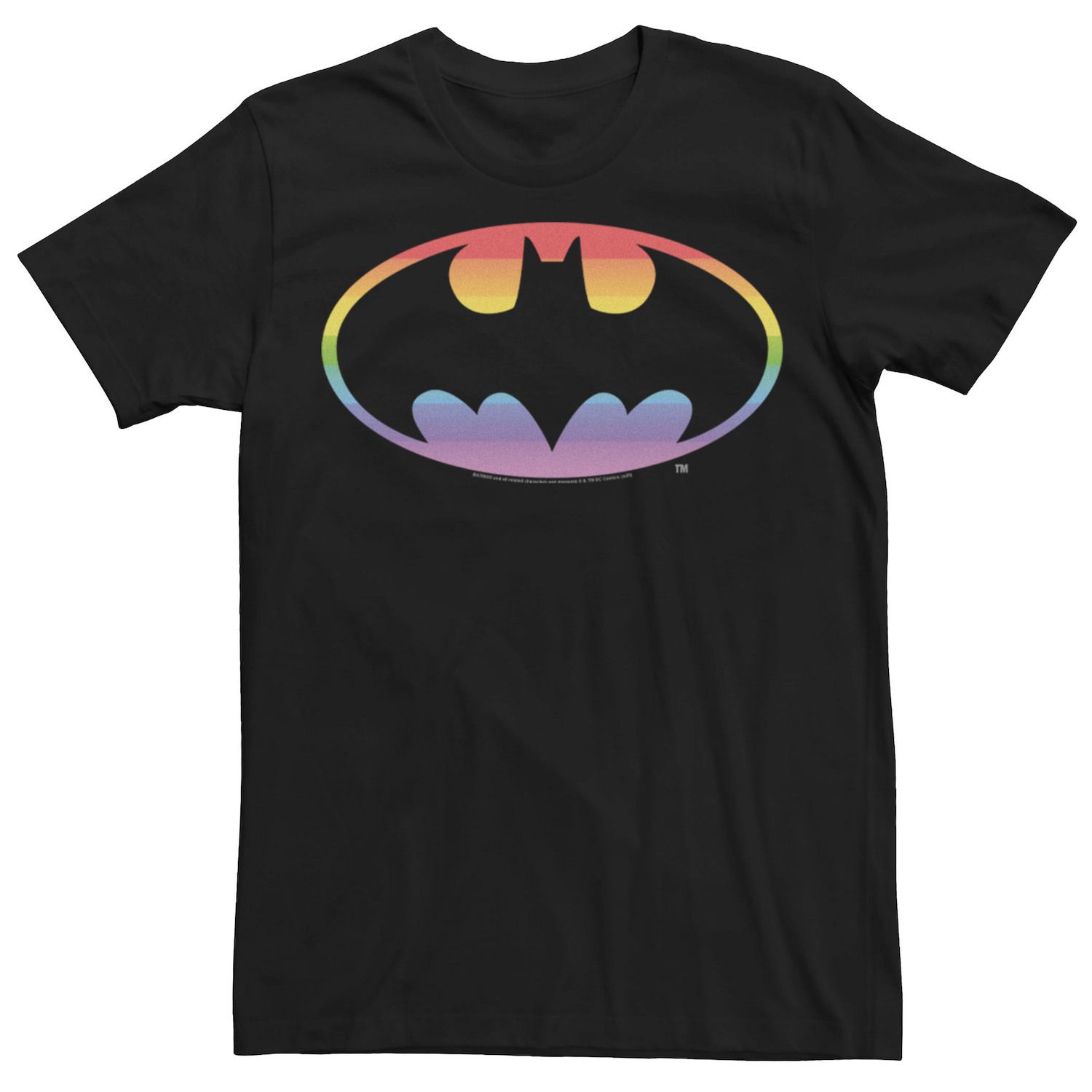 

Футболка с логотипом DC Comics Pride Batman Rainbow Gradient для взрослых Licensed Character