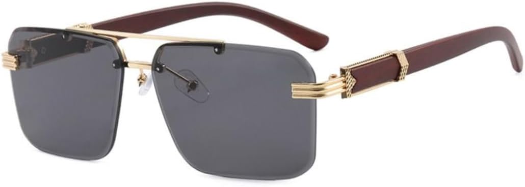 

Модные большие солнцезащитные очки для мужчин и женщин, без оправы, с закругленными краями, модные очки с леопардовым принтом, защита от УФ-излучения UV400 HHZZYVY, D02-c1