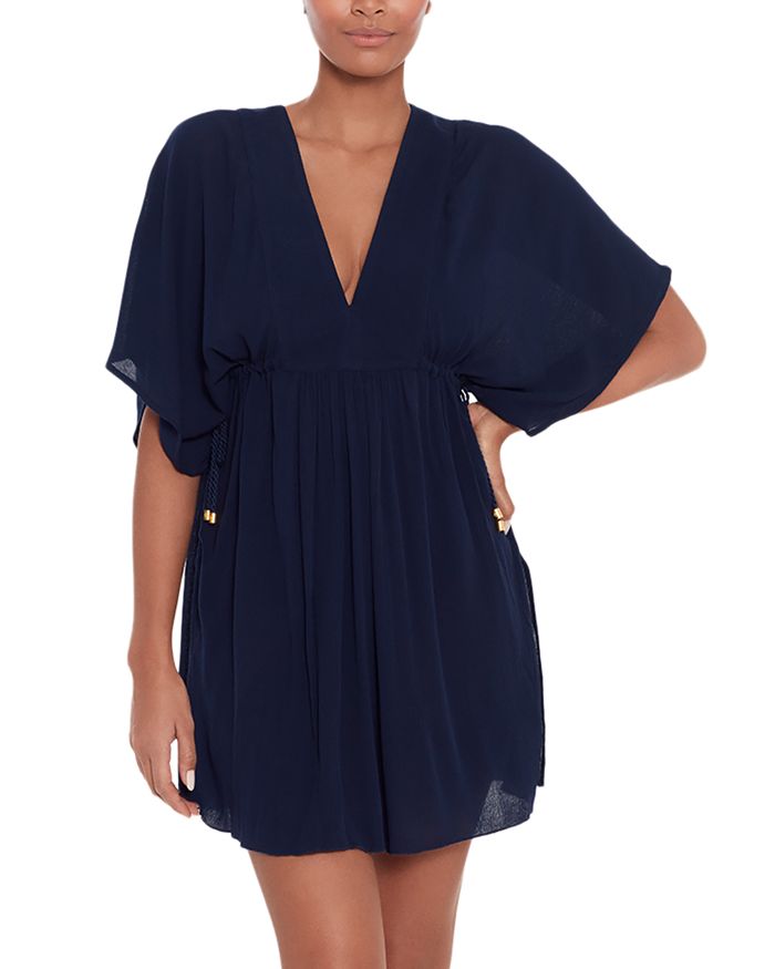 

Морщинистое платье-парео Swim Cover-Up Ralph Lauren, синий