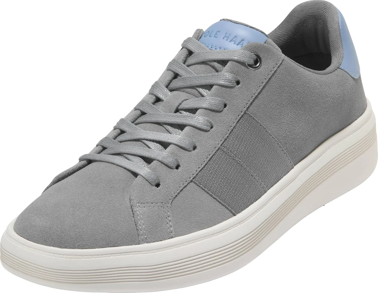 Мужские кроссовки Cole Haan Grand Crosscourt Premier, 2-Sea Stone Suede Faded Denim Ivory