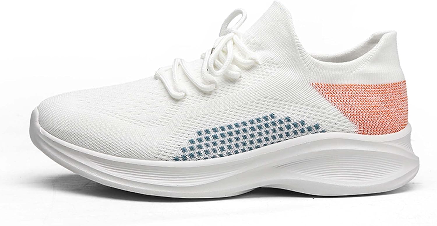 

Дышащие сетчатые повседневные спортивные кроссовки для пары, противоскользящие легкие беговые кроссовки Generic, белый