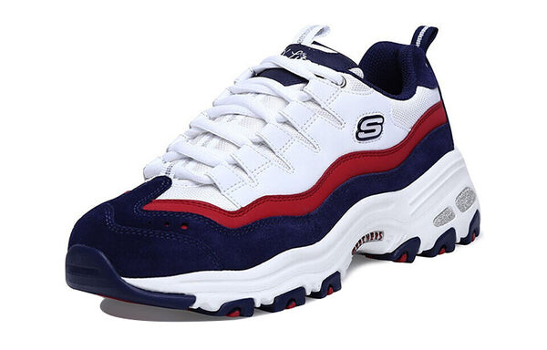 Кроссовки d'lites 1.0 low-top clunky shoes white/blue Skechers, белый — фото 3