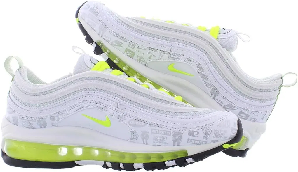 Кроссовки Nike Air Max 97, детские, цвет White/Volt/Black/Pure Platinum — фото 3