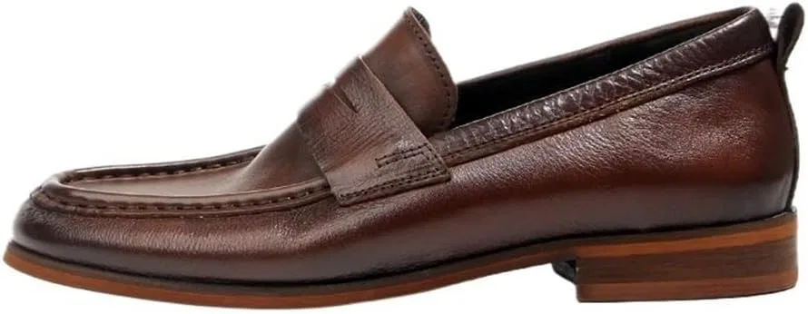 Лоферы кожаные ретро Oxford Brown DHFIRUFSHLO