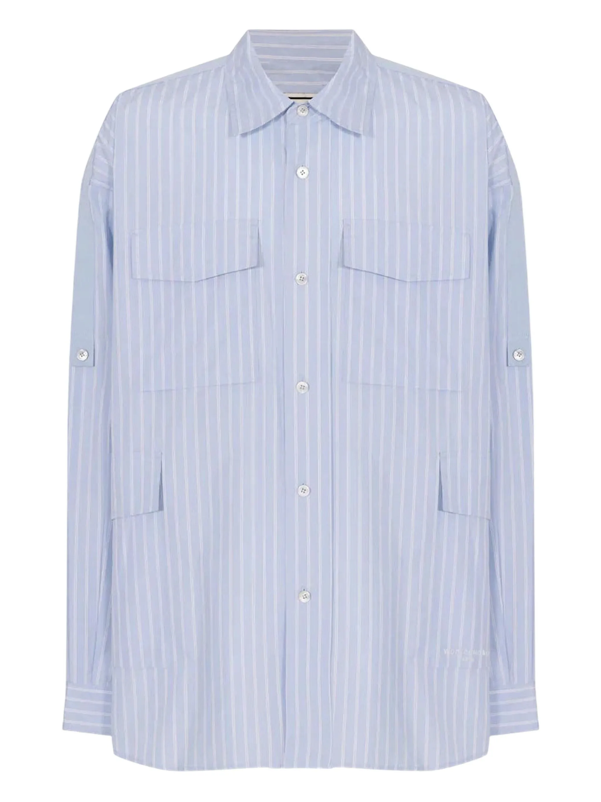 

Полосатая рубашка Wooyoungmi, синий