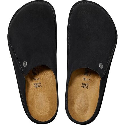 Женские сабо Birkenstock Zermatt Premium из замши, черный — фото 2