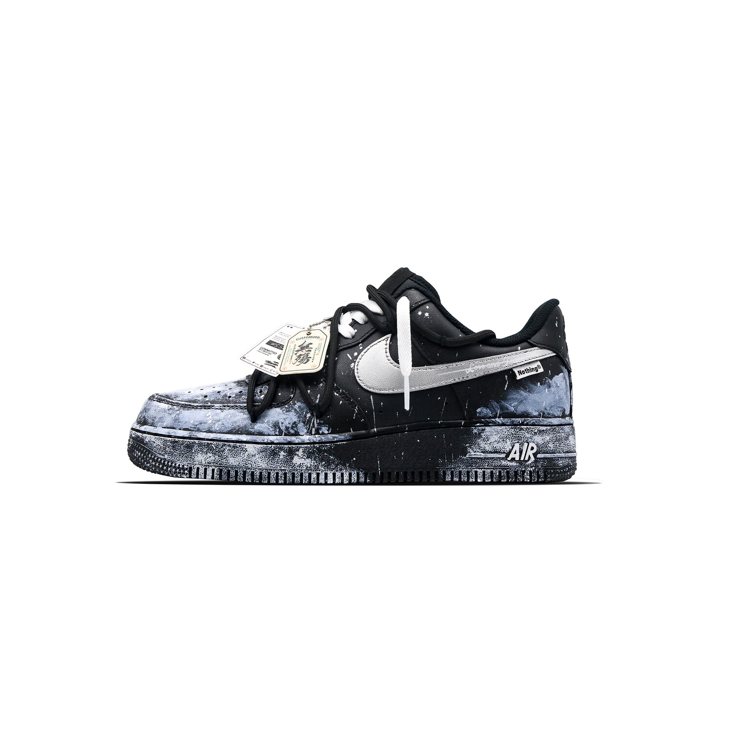 

Кроссовки Nike Air Force 1 Skateboarding Shoes Unisex Low-top University Blue/Black/White, синий