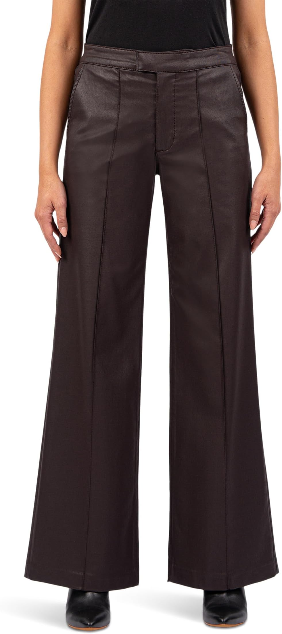 

Джинсы KUT from the Kloth Jodi Hi Rise Wide Leg Pant, Chocolate