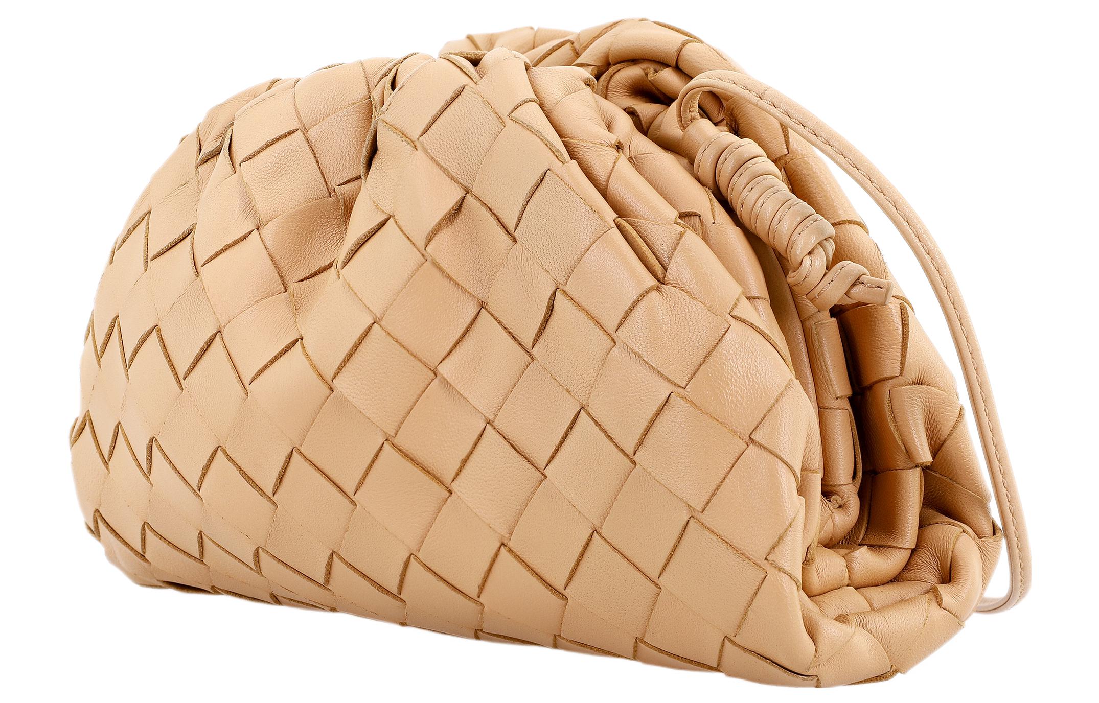 Сумка из овчины, женская наплечная сумка Almond Bottega Veneta, Set (Bag+Dust Bag) — фото 3