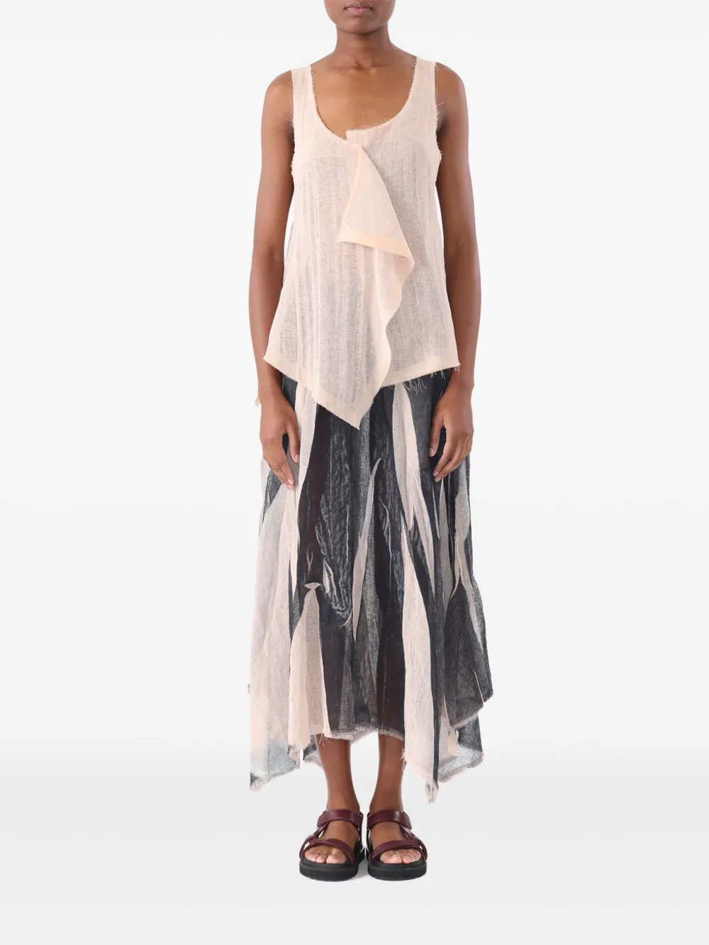 

Юбка с принтом Jason Wu Collection, нейтральный