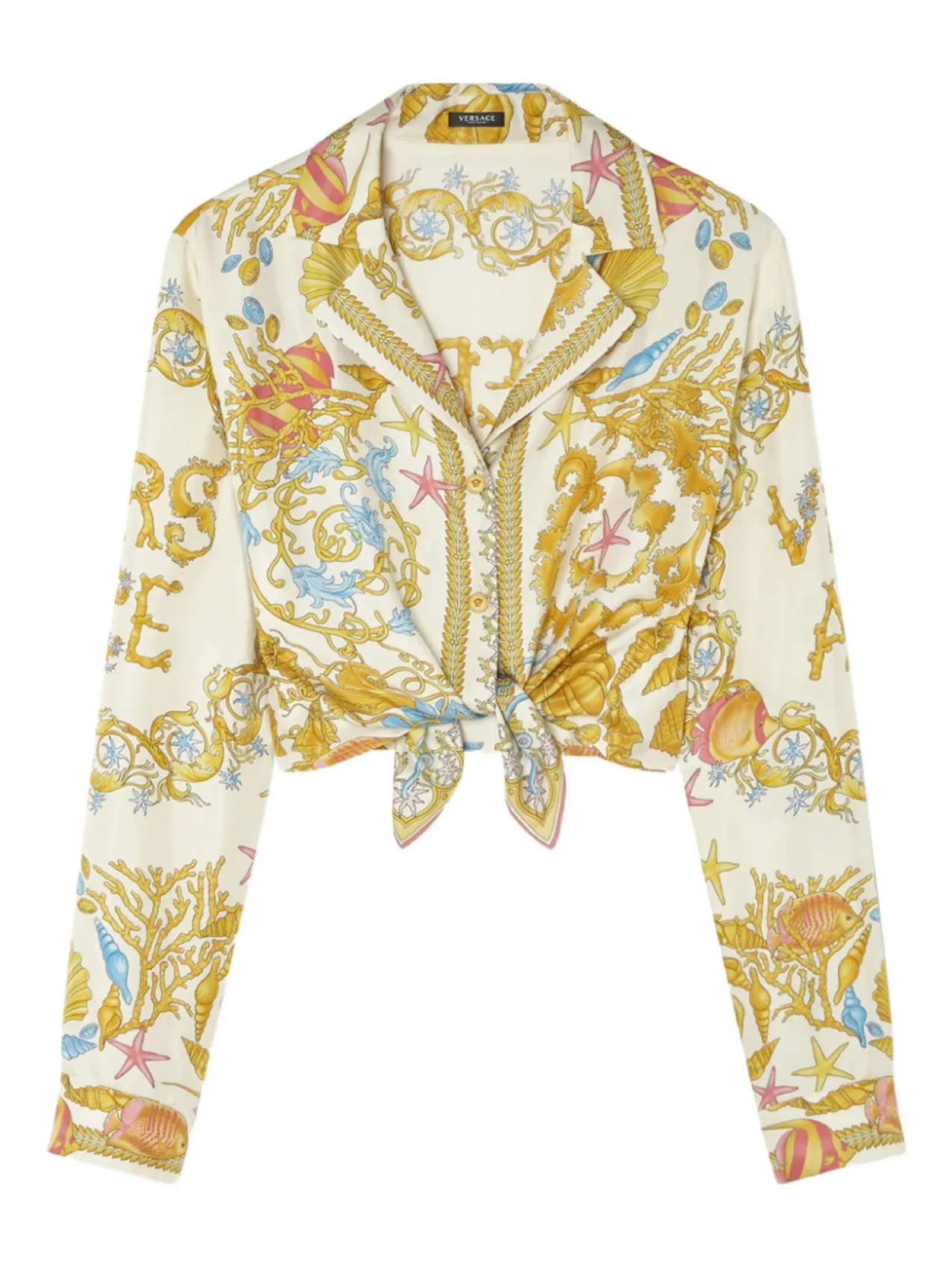 

Versace рубашка Underwater Barocco, нейтральный