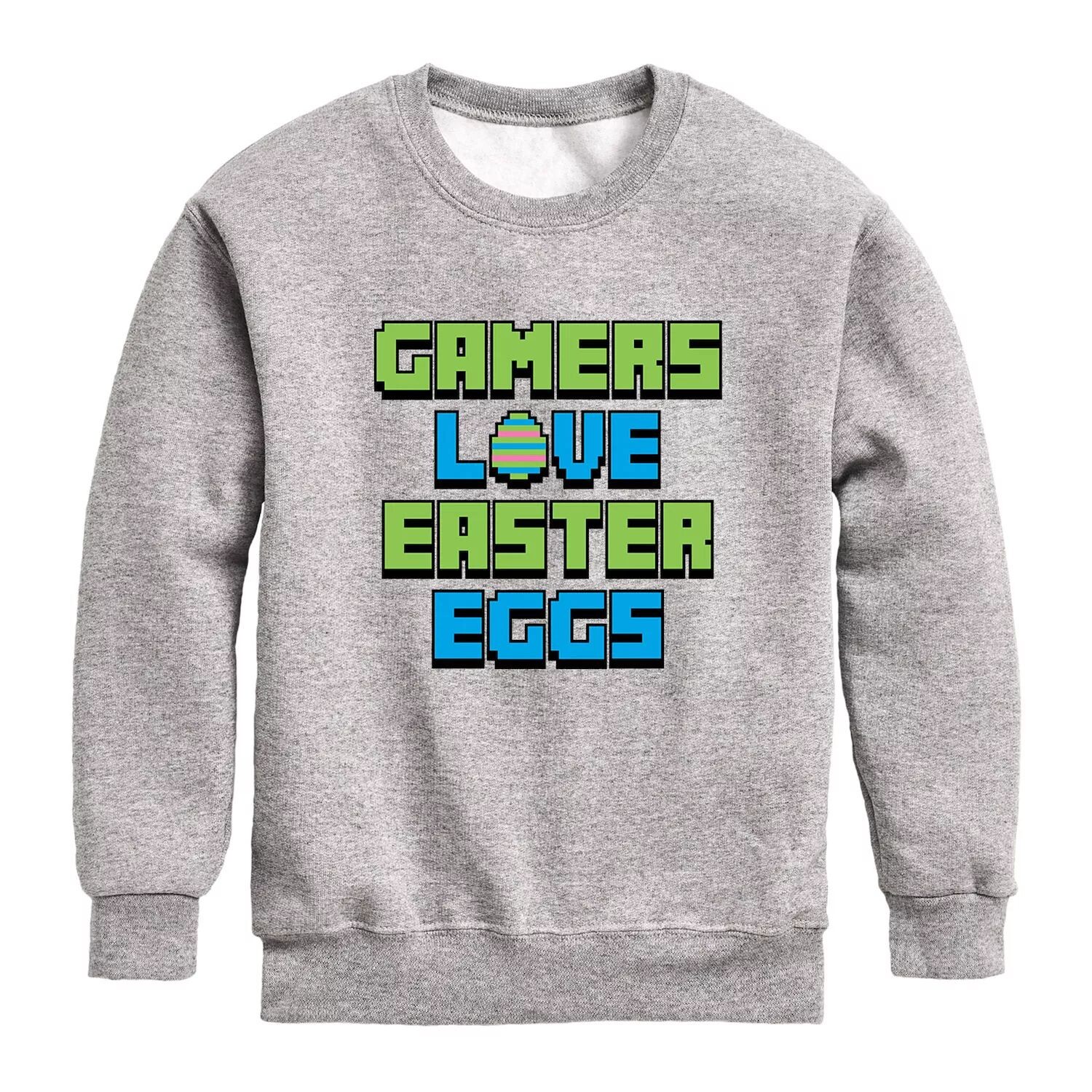 

Флисовый топ с рисунком «Пасхальные яйца» для мальчиков 8–20 лет Licensed Character, серый