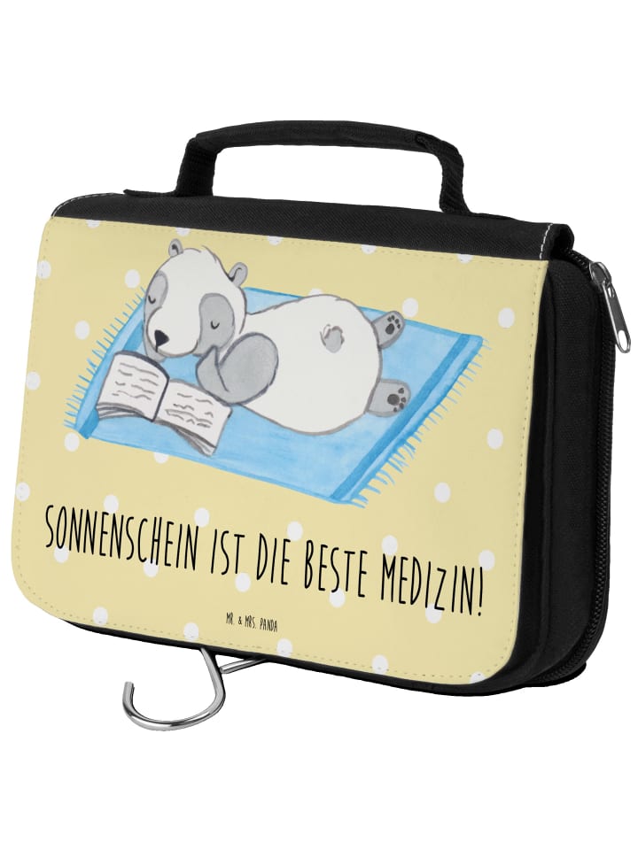 

Mr. & Mrs. Panda Косметичка «Летнее солнышко» с надписью пастельно-желтого цвета