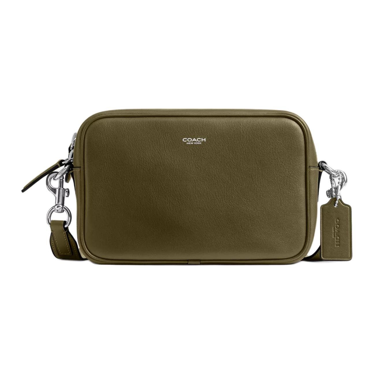 

COACH Сумка через плечо из коровьей кожи, средняя унисекс, оливково-зеленая