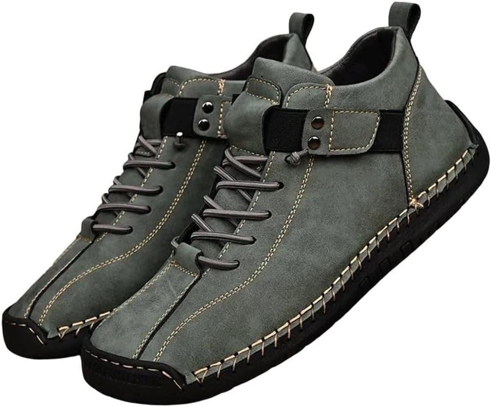 

Мужские ручной работы повседневные кроссовки, дышащие ботинки до щиколотки, уличная обувь для ходьбы Generic, En8