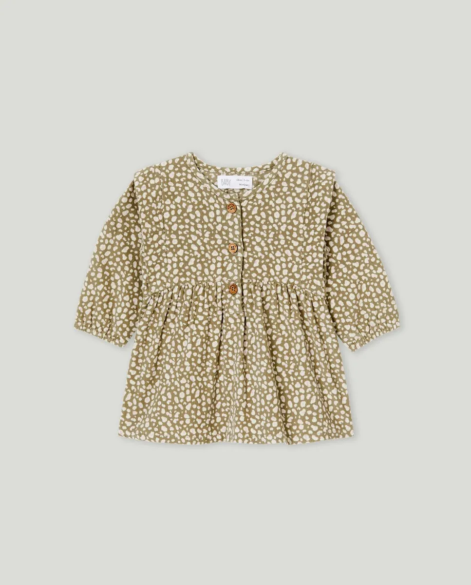 

Платье из микро вельвета для девочки Baby El Corte Inglés, зеленый