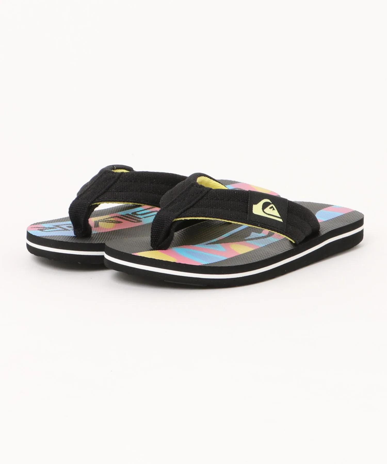Детские пляжные сандалии с плоской подошвой Quiksilver Molokai Layback 26 Youth черные
