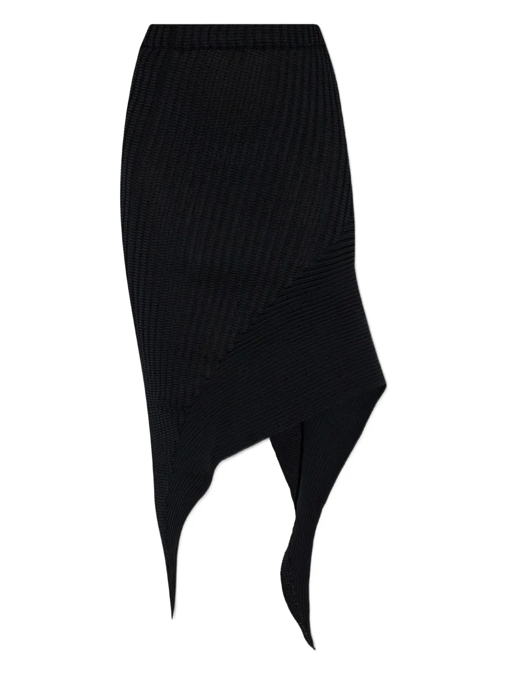 

Сдержанная асимметричная мини-юбка Issey Miyake, черный