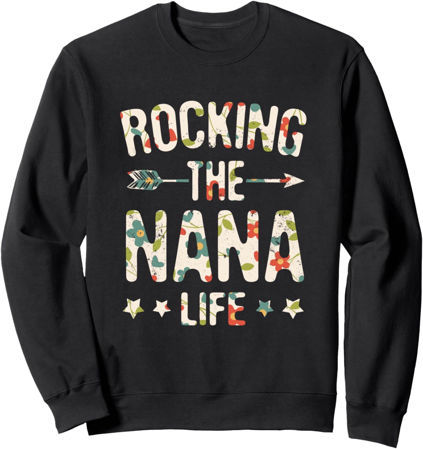 

Толстовка Rocking The Nana Life ко Дню матери, для бабушки, Мими, Джиджи и всех мам Mother`S Day Grandmother Floral Flower Shop, черный