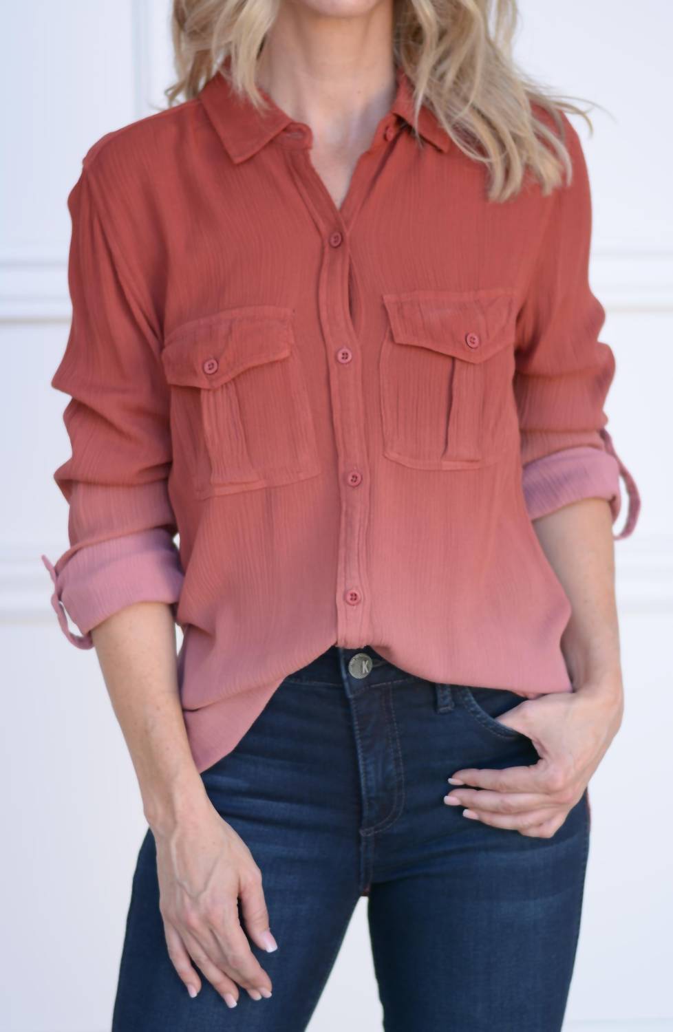 

Блузка Adrianne в осеннем цвете DEAR JOHN DENIM, цвет autumn blaze