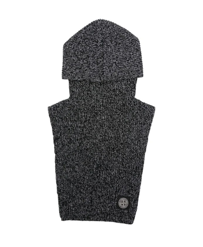 

Черный пуловер с асимметричным низом Stone Island, черный