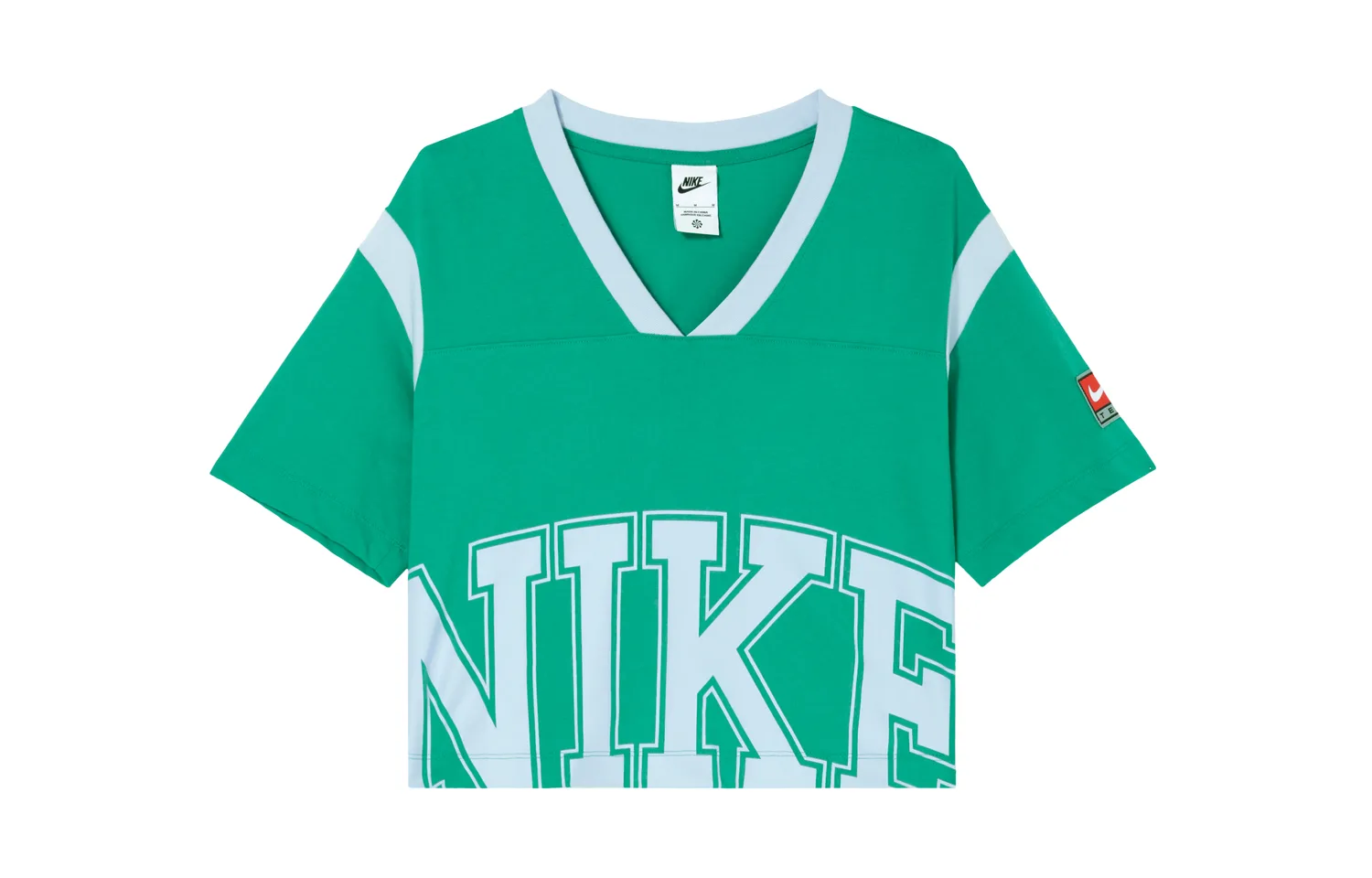 Nike Топ-кроп женский Sea God Green
