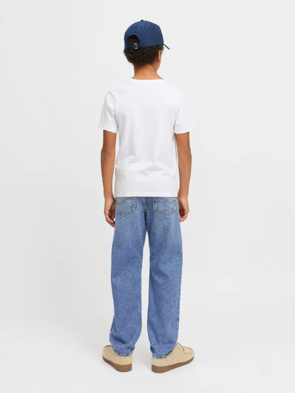 Прямые джинсы криса Jack & Jones Junior, Blue Denim — фото 3
