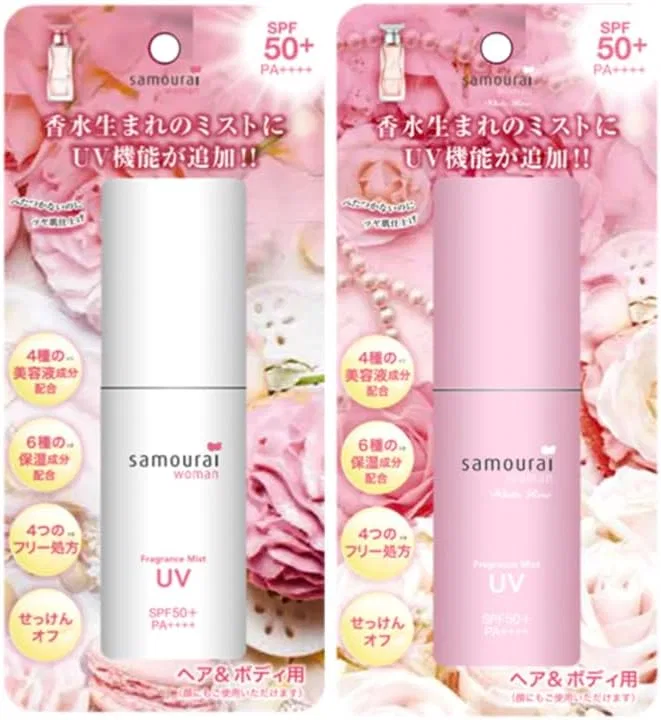 Солнцезащитный спрей для тела и волос Samurai Woman White Rose SPF 50, 50 мл