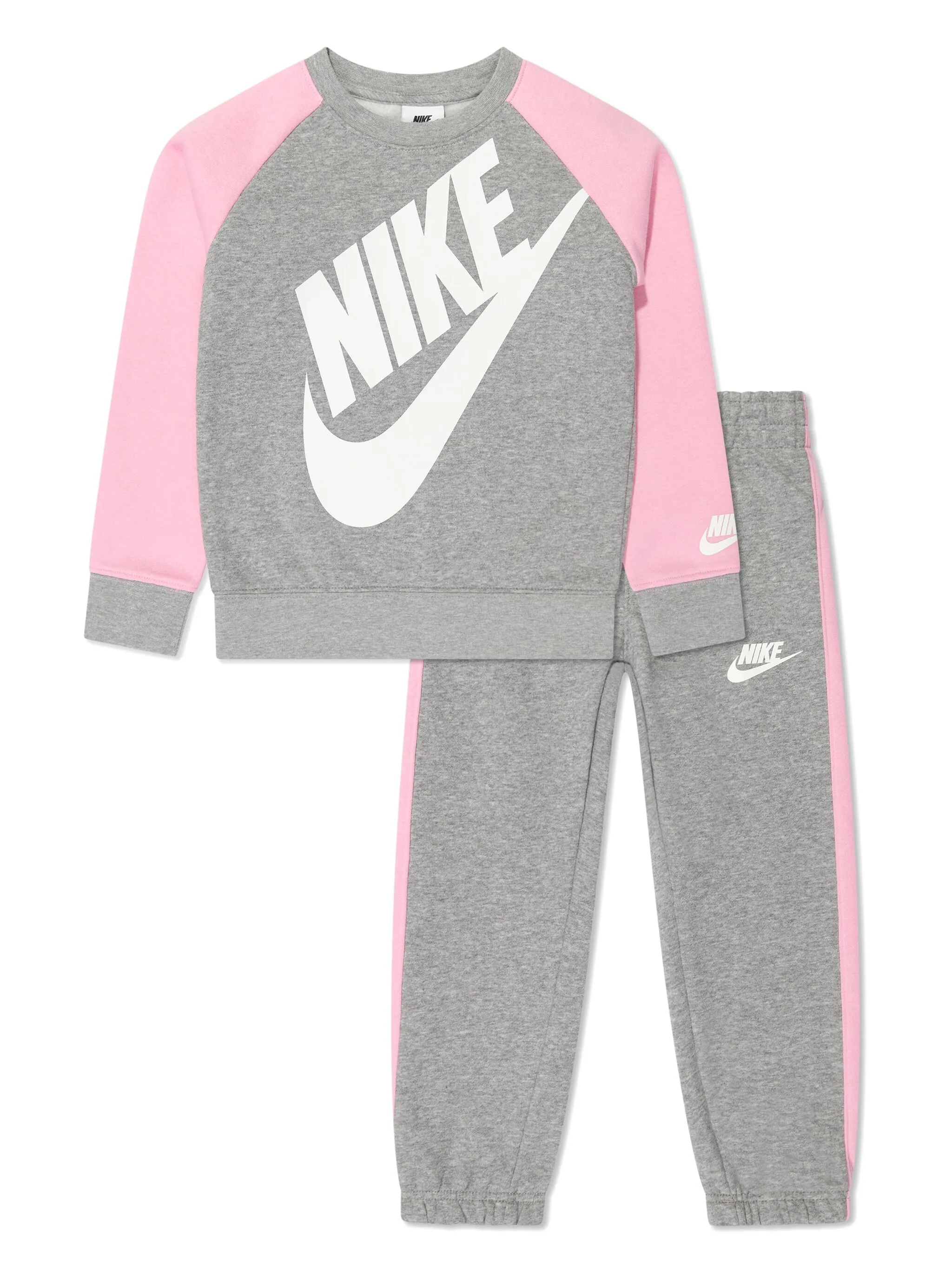 Спортивный костюм с логотипом Nike Kids, серый — фото 2
