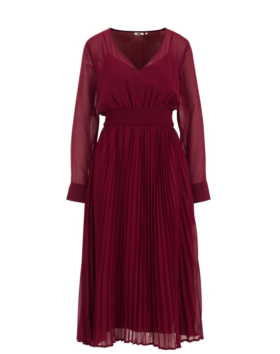 

Платье миди WE Fashion Dress, темно-красный