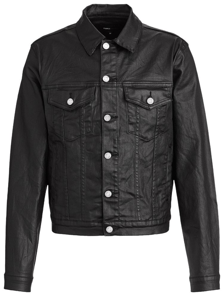 

Куртка-тракер PURPLE BRAND Creased Film, черная