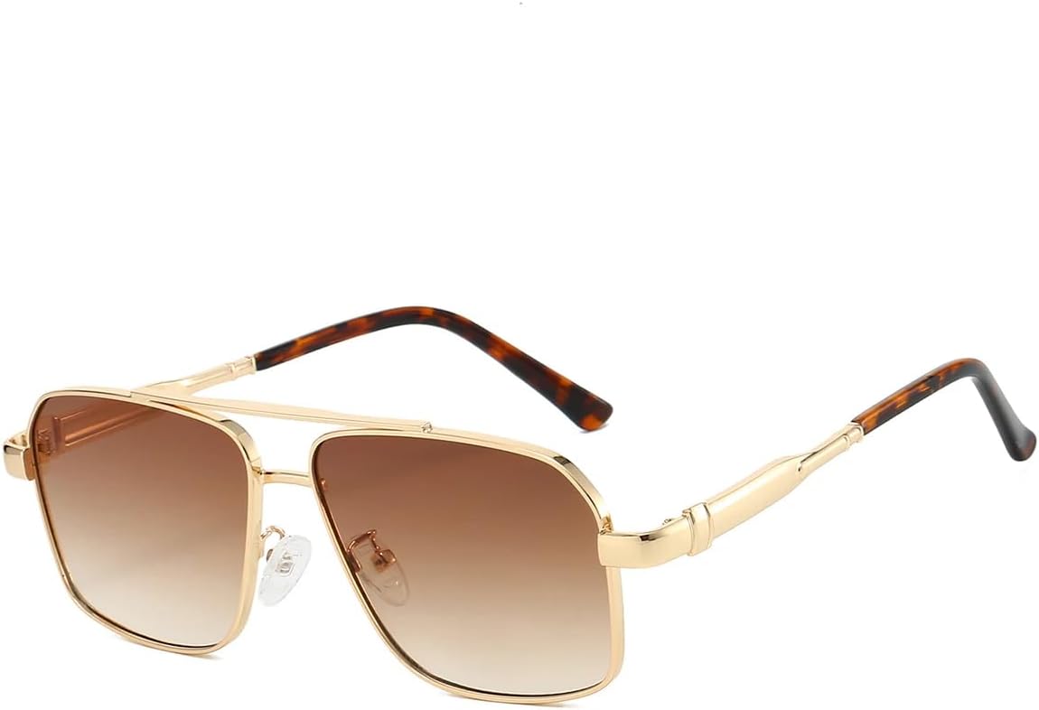 

Винтажные солнцезащитные очки для мужчин, модные градиентные многоцветные повседневные очки для женщин, стильные солнцезащитные очки большого размера UUPTTPL, G-gradient Tea