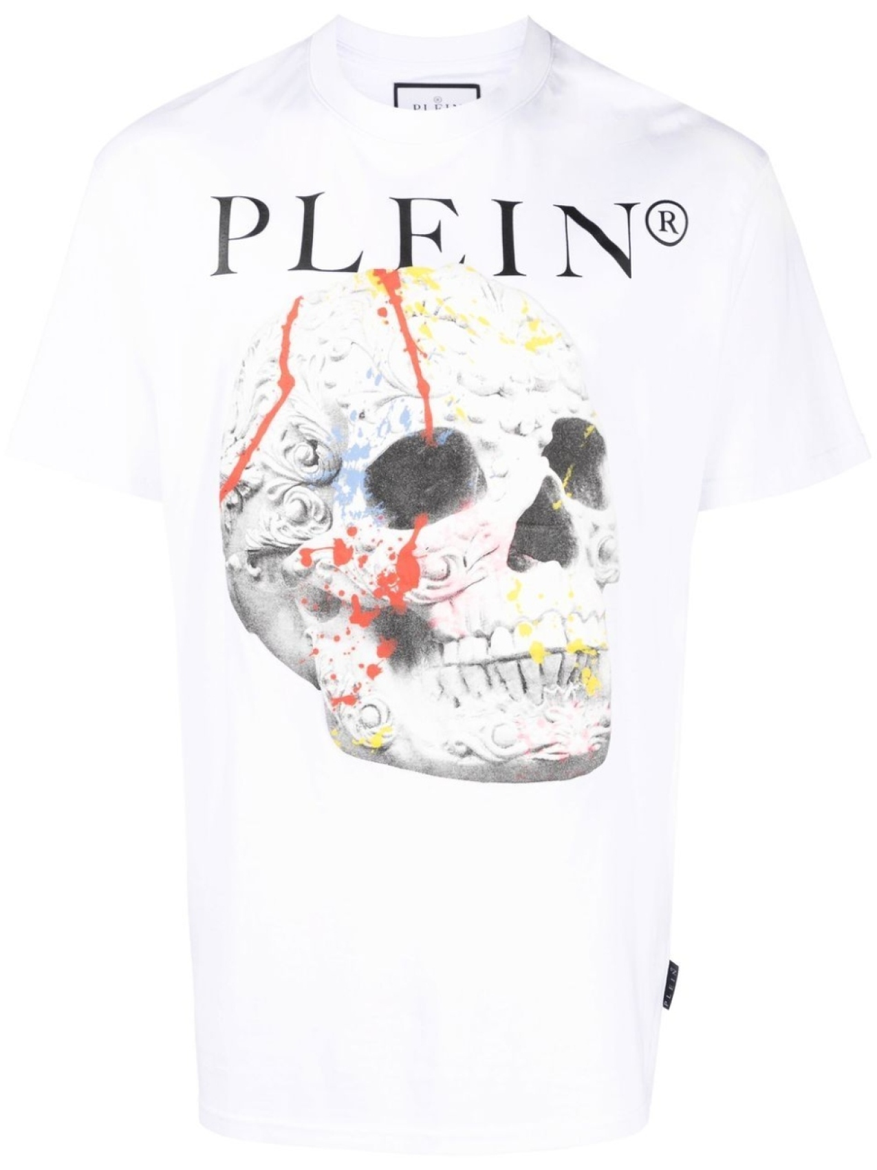 

Philipp Plein футболка с принтом Skull, белый