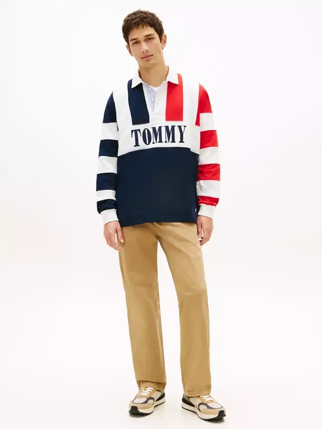 Чиносы Otis Cotton Rich Regular Fit, светло-голубые Tommy Hilfiger — фото 2