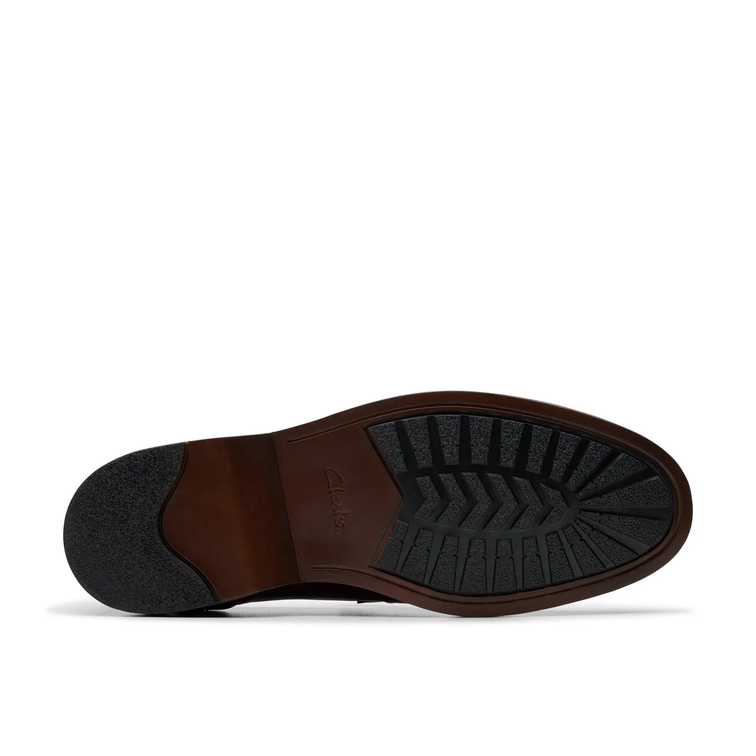 Мужские кожаные лоферы Clarks Aldwin Step, коричневый — фото 3