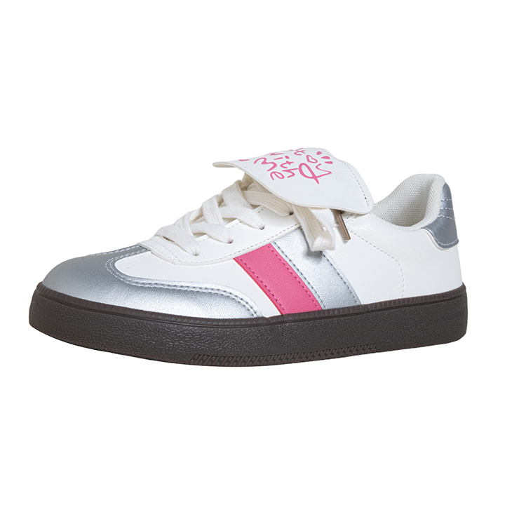 

Кроссовки MINGKUANG Skateboarding Shoes Women's Low-top, белый/серебряный