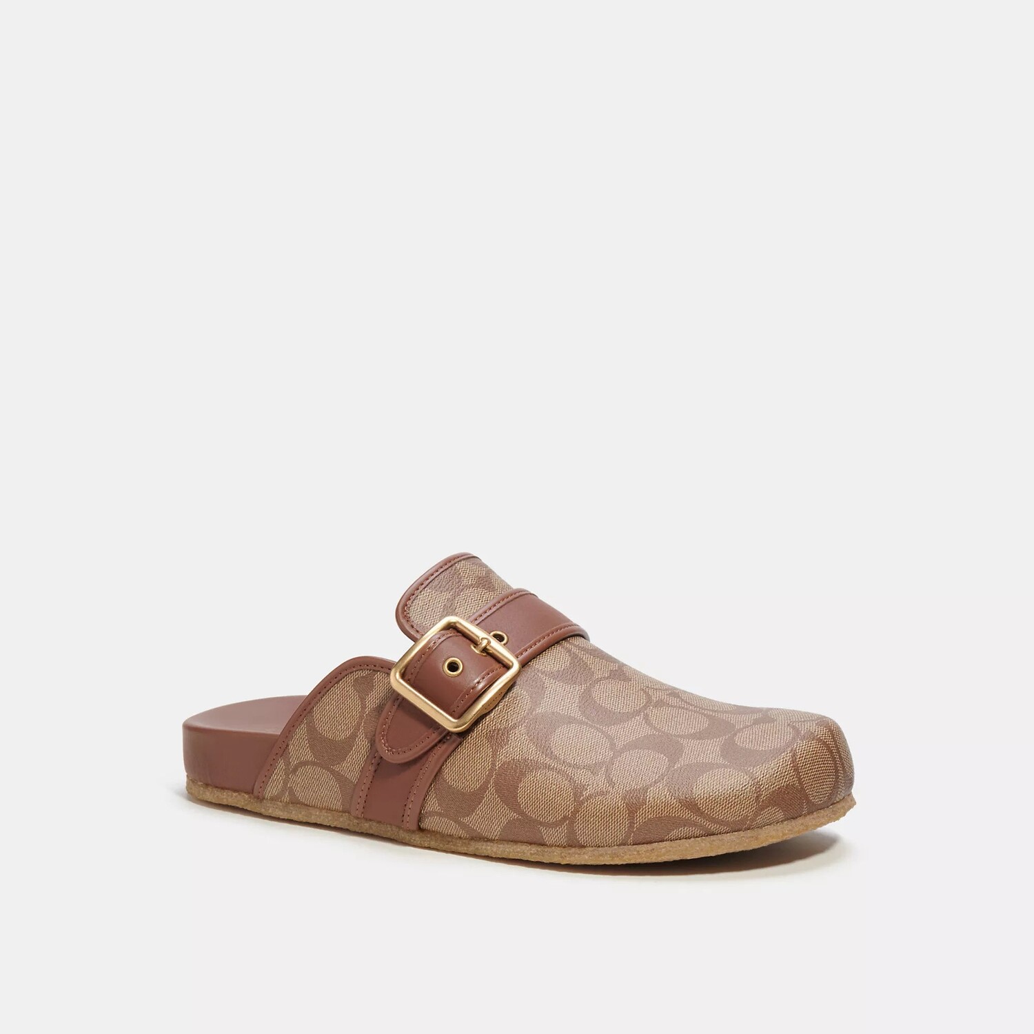 

Сандалии Coach Outlet Clog из фирменной парусины, цвет Dark Saddle