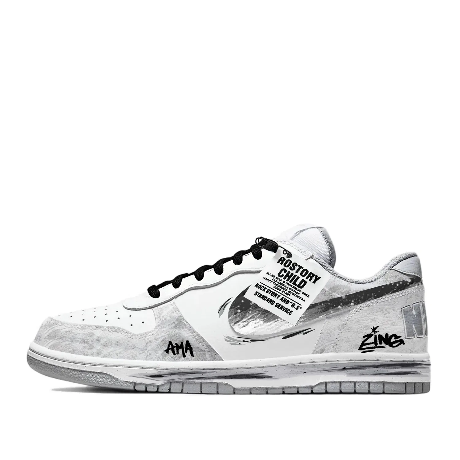 Кроссовки низкие Nike Big Ink Shadow дымчато-серый
