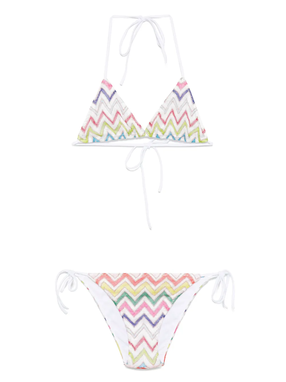 

Бикини с узором зигзаг Missoni, белый