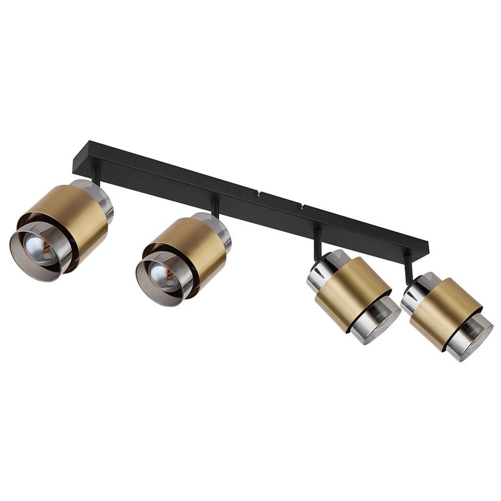 

Подвесной светильник, металл, черный, латунь, L 65 см Globo Lighting