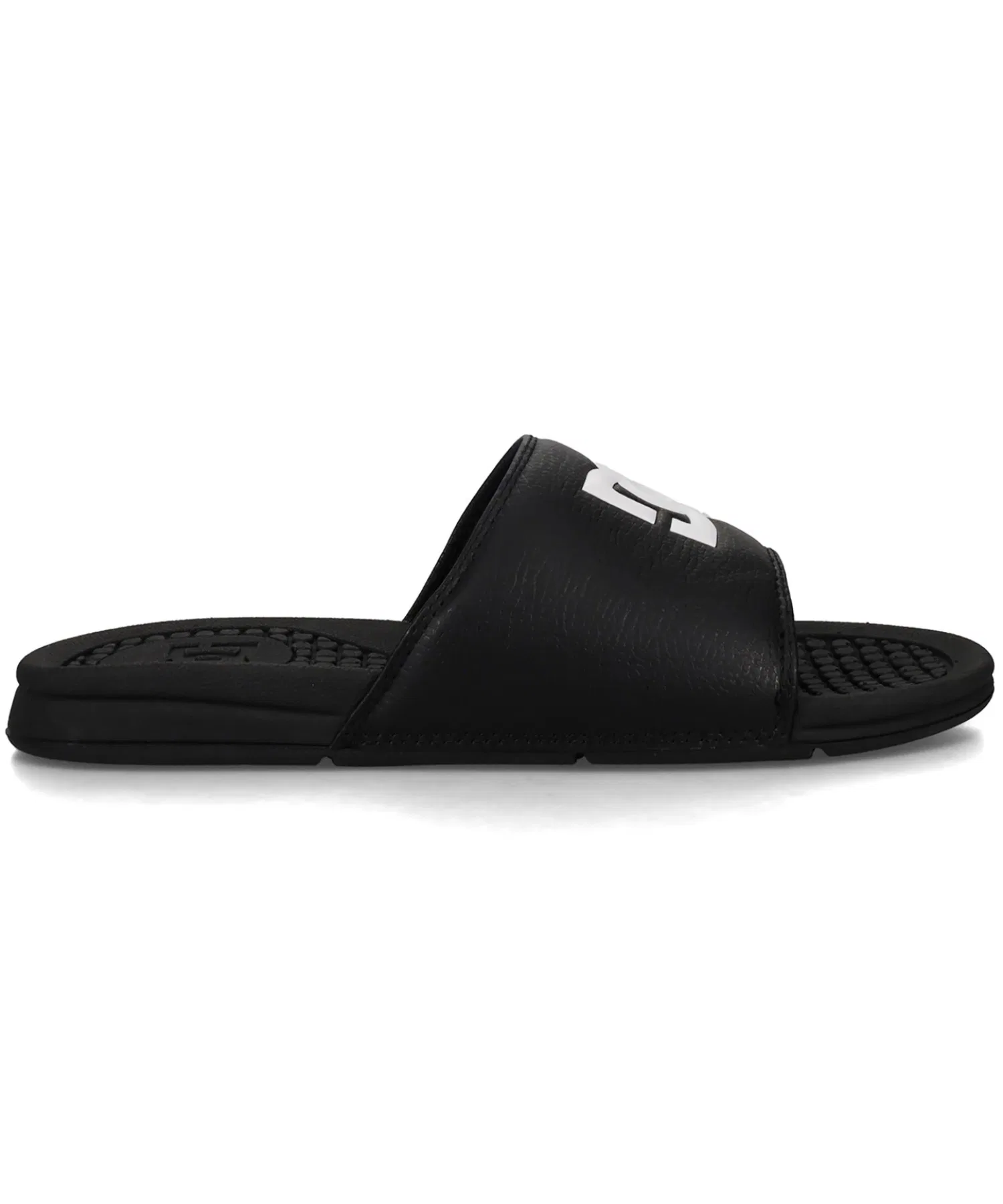 Мужские сланцы DC Shoes BOLSA с логотипом чёрно-белые — фото 2