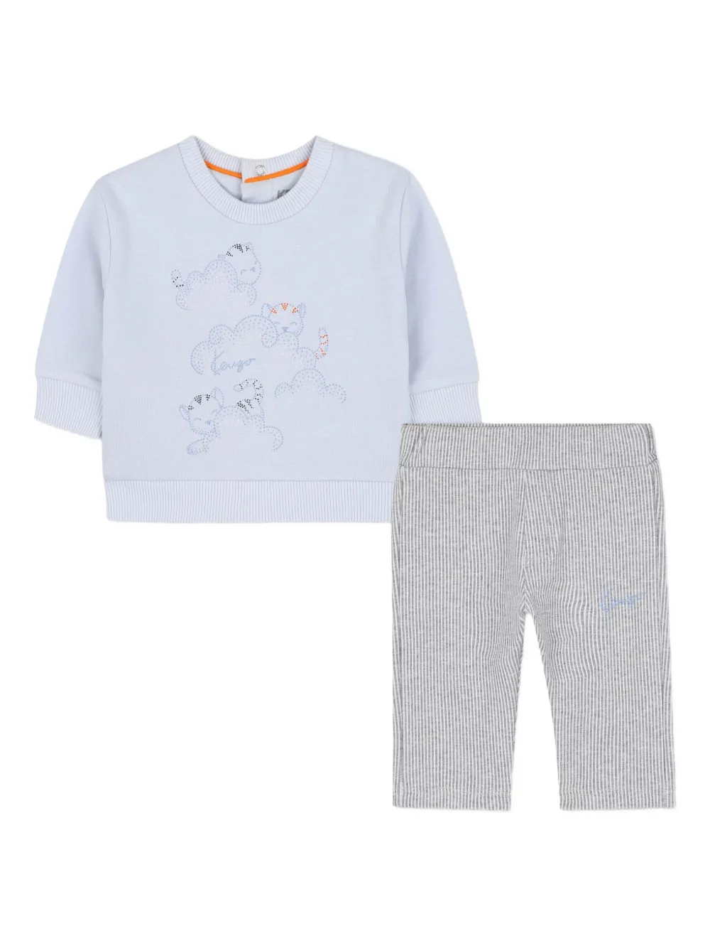 

Комплект из топа и брюк Kenzo Kids, синий