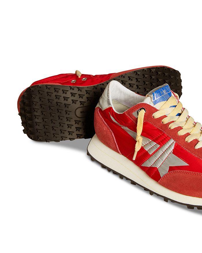 Кроссовки унисекс для бега и марафона с низким верхом Golden Goose, красный — фото 4