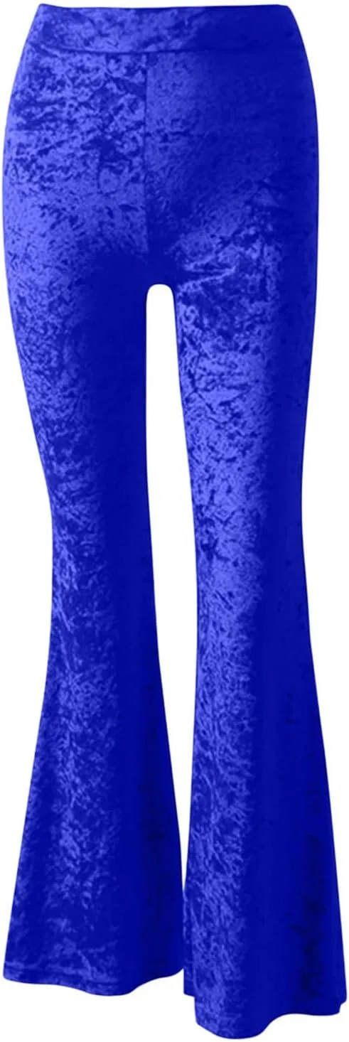 Женские брюки для йоги клеш, Velvet Soft, High Waisted, A01_blue — фото 3