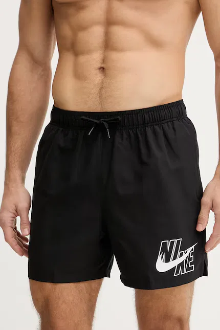 Плавки мужские с высоким поясом Nike, черный — фото 2